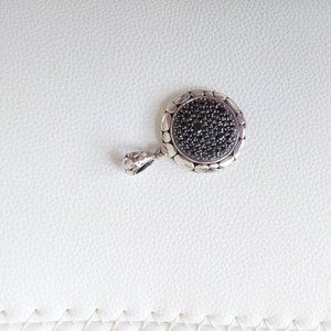 JOHN HARDY Sterling Natural Black Sapphire KALI Enhancer Pendant